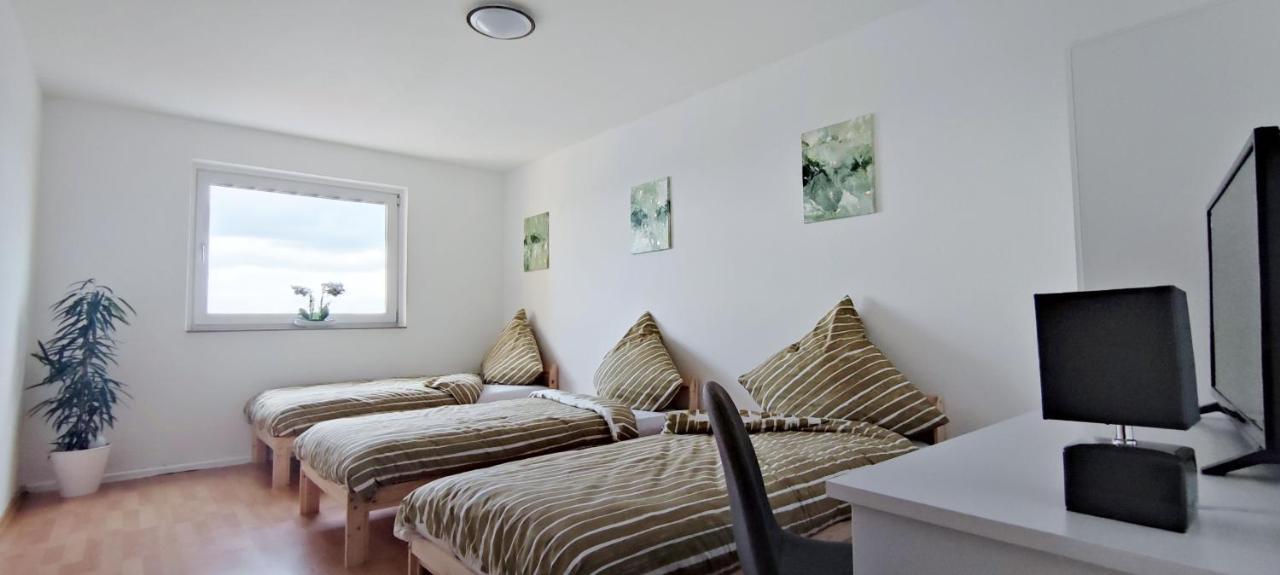 Skyline-Aussicht Und Fantastische Sonnenuntergaenge Apartment Langen  Luaran gambar